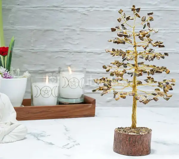 Tiger Eye Crystal Tree of Life - Prosperity Tree