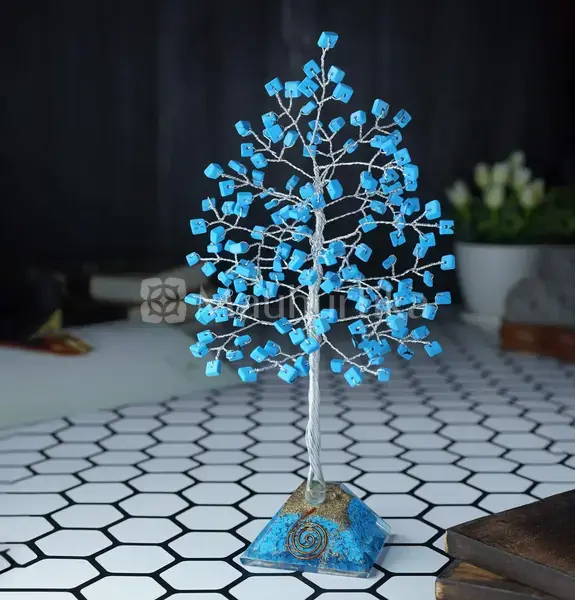 Turquoise Gemstone Tree of Life - Healing Crystal
