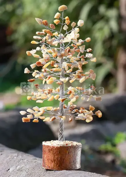Yellow Aventurine Gemstone Tree of Life - Prosperity Tree