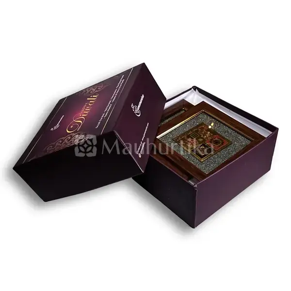 Shri Sampoorna Laxmi Ganesh Yantra Pyrite Dust Frame
