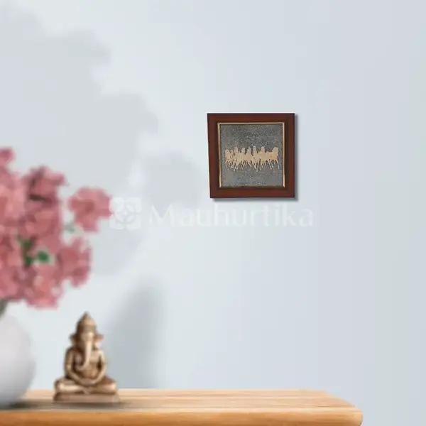 7 Horses Vastu Pyrite Dust Frame - Prosperity Yantra