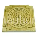 Energized Wooden Sriparni Sri Yantra Plate Prosperity