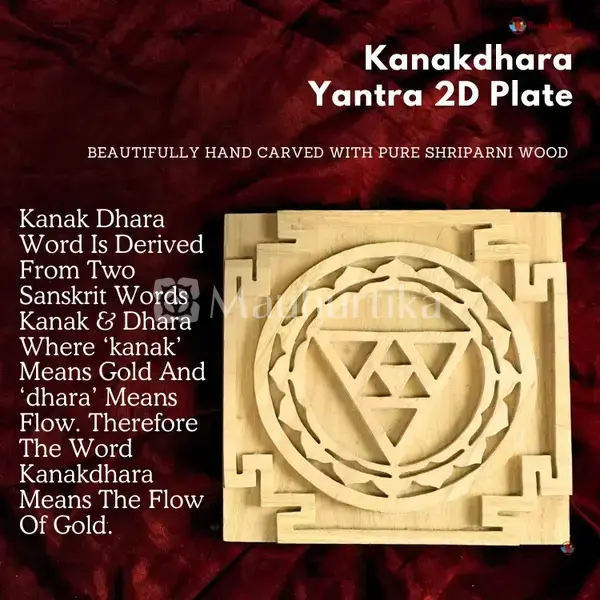 Kanakdhara Yantra 2D Plate - Wealth Attraction