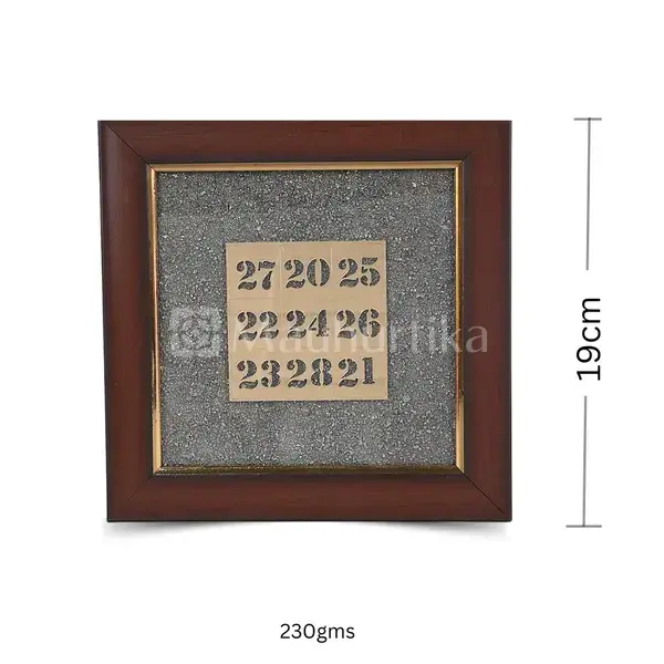 Kuberakolam Pyrite Dust Frame - Wealth Attraction Yantra