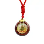Mahamrityunjay Wooden Base Yantra With Red Color Thread - Spiritual Protection