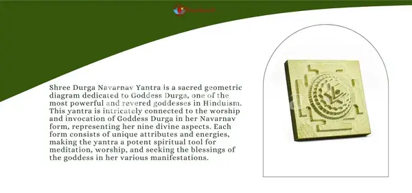 Panchdhatu Shree Durga Navarna Yantra - Divine Protection Yantra