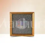Pyrite Dust Frame With 7 Chakra Symbol Carved Selenite Plate - Spiritual Harmony Yantra