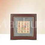 Sampoorna Sarva Kashta Nivaran Shri Yantra Pyrite Dust Frame - Spiritual Protection