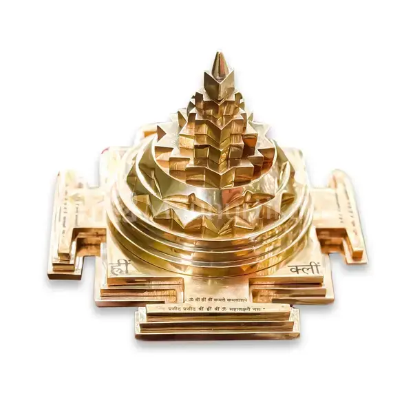 2D Yantra - Frame of Four - Shree Sampoorna Laxmi Ganesh Yantra - Pyrite Dust frame - Prosperity & Success