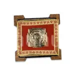 2D Yantra - Frame of Four - Shree Sampoorna Laxmi Ganesh Yantra - Pyrite Dust frame - Prosperity & Success