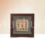 Shri Sampoorna Baglamukhi Yantra Pyrite Dust Frame - Divine Protection