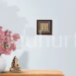 Shri Sampoorna Baglamukhi Yantra Pyrite Dust Frame - Divine Protection