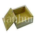 Sri Yantra Sacred Geometry Wooden Box - Spiritual Wealth Box
