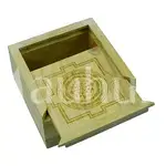 Sri Yantra Sacred Geometry Wooden Box - Spiritual Wealth Box