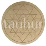 Sriyantra Sacred Geometry Crystal Grid Plate - Spiritual Energy Enhancer